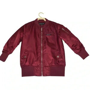 Memebers Only Flight Satin MA1 Kids Bomber Jacket
